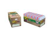 Post it 654 24NHCP Recycled Notes In Bali Colors 3 X 3 70 Sheet 24 Pack