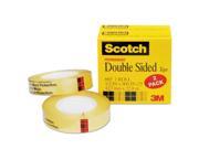 Scotch 665 2PK 665 Double Sided Tape 1 2 Inch X 900 Inch 1 Inch Core Clear 2 Pack