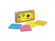 Post it F33016SSAU Full Adhesive Notes 3 X 3 Assorted Rio De Janeiro Colors 16 Pack