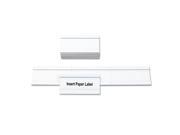 MasterVision FM1325 Magnetic Card Holders 2W X 1H White 25 Pack