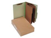 ACCO A7016048 Pressboard 25 Pt Classification Folders Legal 8 Section Leaf Green 10 Box