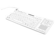 Man Machine RCTLP W5 Reallycool Touch Keyboard Hygienic White Usb Full Size Waterproof Silicone
