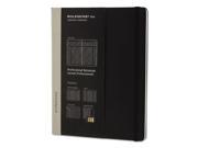 Moleskine PROPFNT4HBK Professional Notebook Ruled 9 3 4 X 7 1 2 Black Cover 192 Sheets