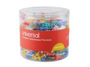Innovera 31314 Colored Push Pins Plastic Assorted 3 8 Inch 400 Pack