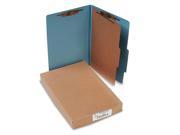 ACCO A7016024 Pressboard 25 Pt Classification Folders Legal 4 Section Sky Blue 10 Box