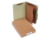 ACCO A7016046 Pressboard 25 Pt Classification Folders Legal 6 Section Leaf Green 10 Box
