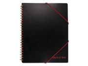 Black n Red 400077473 A4 Ruled Filing Notebook Legal Rule Black Cover 11 5 8 X 8 1 4 80 Sheets