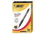 BIC VLGB361 BLK Velocity Retractable Ball Pen Black Ink 1.6 Mm 36 Pack