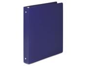 ACCO A7039713A Hide Poly Round Ring Binder 35 Pt. Cover 1 Inch Cap Blue