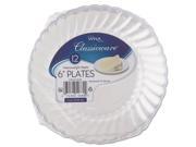 WNA RSCW61512PK Classicware Plastic Plates 6 Inch Diameter Clear 12 Plates Pack