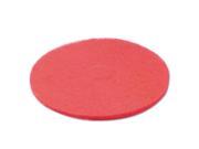 Standard 22 Diameter Burnish Buffing Floor Pads Red