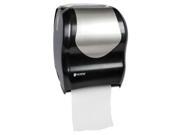 San Jamar T1370BKSS Tear N Dry Touchless Roll Towel Dispenser 16 3 4 x 10 x 12 1 2 Black Silver