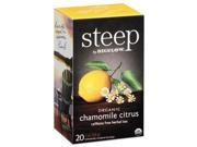 Bigelow 17707 Steep Tea Chamomile Citrus Herbal 1 Oz Tea Bag 20 Box