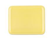 Supermarket Trays Yellow Foam 10 1 4 x 8 1 4 x 1 2 125 Bag 4 Bags Carton