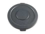 Lids for 32 Gal Waste Receptacle Flat Top Round Plastic Gray BWK32GLWRLIDG