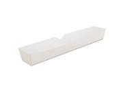 SCT SCH0711 Hot Dog Tray White 10 1 4 X 1 1 2 X 1 1 4 Paperboard 500 Carton