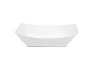 Kant Leek Polycoated Paper Food Tray 4 7 10X6 1 2x1 3 5 White 250 BG 4 CT