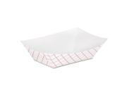 Kant Leek Clay Coated Paper Food Tray 3 3 4 x 1 2 5 x 5 3 10 Red Plaid