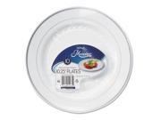 WNA RSMP101210WSLV Masterpiece Plastic Dinnerware White Silver 10 1 4 Inch 10 Pack