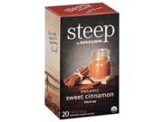 Bigelow 17712 Steep Tea Sweet Cinnamon Black Tea 1.6 Oz Tea Bag 20 Box