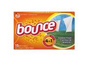 Bounce 95860 Fabric Softener Sheets Outdoor Fresh 15 Box 15 Box Carton