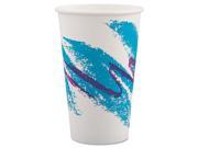 C Poly Lined Ppr Hot Cup16Oz Jazz Teal 20 50