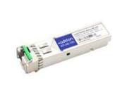 AddOn AdTran Compatible TAA compliant 1000Base BX SFP Transceiver SMF; 1310nmTx 1550nmRx; 80km; LC; DOM