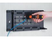Black Box JPM085A R3 Box 24 Port Wallmount Cat 5E Network Patch Panel 24 X Rj 45