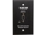 Black Box AC504A WP R Box Mini Cat5 Vga Extender Receiver In Wallplate 1 Output Device 500 Ft Range 1 X Network Rj 45 Wall Mountable