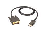 Black Box EVNDPDVI 0003 MM 3Ft Displayport To Dvi Male To Male Cable