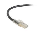 TAA GigaTrue 3 CAT6A 650 MHz Patch Cable F UTP Slimline Lockable Black 10 ft. 3.0 m