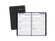 AT A GLANCE G210 00 Block Format Weekly Appointment Book W Contacts Section 4 7 8 X 8 Black 2017
