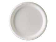 Plastic Plates 10 1 4 Inches White Round 25 pack 20 Packs carton