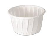 Treated Paper Souffle Portion Cups 1 1 4 Oz. White 250 bag