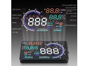 A8 5.5 Car HUD Head Up Display OBD II 2 Speed Warning System Fuel Consumption