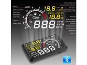 New Universal Car X3 HUD Head Up 5.5 Display Bluetooth System OBD 2 Fuel Overspeed Warning Alarm Fuel Consumption