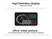 New X6 LED Car HUD Head Up Display With OBD2 Interface Plug Play Speed Rotating Speed Alarm Fuel Consumption Water Temperature Voltage Brightness Adjustment