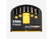 Felo 63055 Torx Impact Bits 6 and Bitholder in Box T10 T15 T20 T25 T30 T40 x 1 4