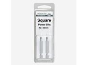 Wiha 74860 1 x 50mm Square Power Bit 2 Pack