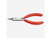 Knipex 19 03 130 5.1 Round Nose Pliers with cutting edge Chrome w Plastic Grip