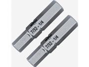 Wiha 77726 Hex Inch 7 32 1 4 Double End Ultra Bits 2 Pack