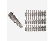 Wiha 72538 Square 2 Contractor Insert Bit 30 Piece Bulk Pack