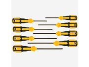 Wiha 46793 8 Piece 3K Ergonomic Ball End Hex SAE Screwdriver Set