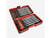 Felo 32094 13 piece Metric Smart Box Slotted Phillips Pozidriv Hex Torx Tip Blades with Handle