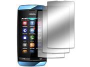EMPIRE Nokia Asha 305 306 3 Pack of Mirror Screen Protectors