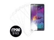Clear Screen Protector Cover Samsung Galaxy Note 4 5 Pack