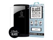 V10 Tempered GLASS Screen Protector Covers 2 Pack Bubble Free Oleophoic Coated Tempered GLASS MPERO