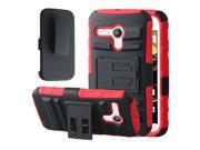 IMPACT XT Kickstand Belt Clip Case Motorola Moto G XT1032 Red