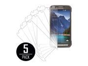 Clear Screen Protector Cover Samsung Galaxy S5 Active 5 Pack