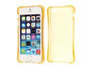 MPERO iPhone SE 5S 5 Case SLIM SHOCK Proof Flexible Soft Bumper Thin Transparent Protective Cover Gold